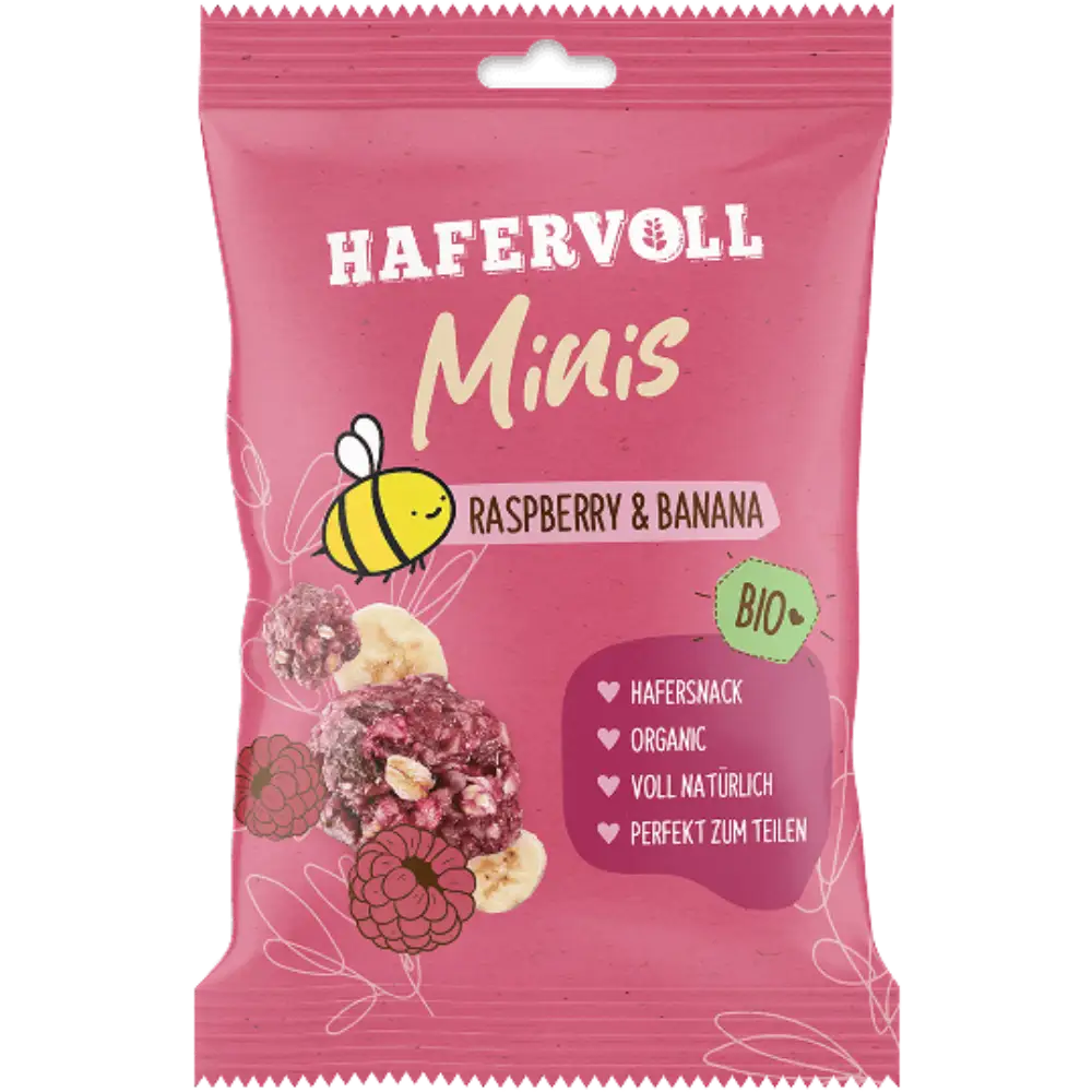 Bio Minis Raspberry & Banana 65g