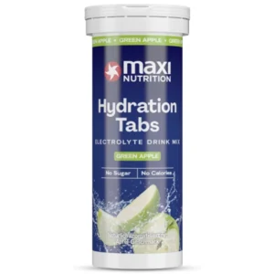 MaxiNutrition Hydration Tabs Green Apple 40g – Dose Packshot