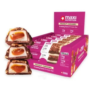 MaxiNutrition Creamy Core Protein Bar Peanut Caramel 45g – Tray